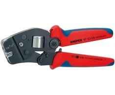 Laidų antgalių užspaudimo replės 0.08-10mm², 4-kant, Knipex