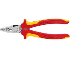 Replės elektrikams laidų antgaliams 0.25-16 mm² užspausti 97 78 180, Knipex