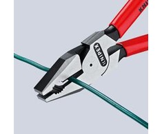 Kombinuotos didelės svertinės jėgos replės KNIPEX 0206, 180mm