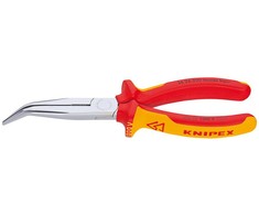 Smailianosės replės su šoniniu kirpimu lenktos VDE 200mm, Knipex