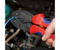 KNIPEX PreciForce® užspaudimo replės 220 mm, savitarnos ekrano pakuotėje