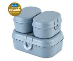 Koziol Pietų dėžutė PASCAL READY MINI, 3 indelių rinkinys, KOZIOL