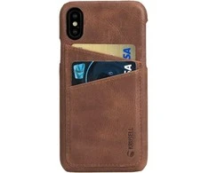 Telefono dėklas Krusell Sunne 2, skirtas iPhone X, rudos spalvos