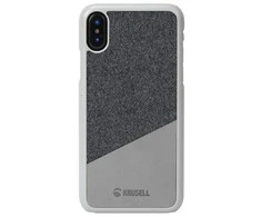 Dėklas Krusell Tanum Cover Apple iPhone XS grau/grau