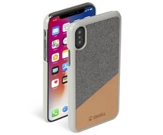 Dėklas Krusell Tanum dangtelis Apple iPhone XS juodas/pilkas