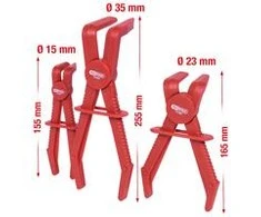 Žarnų užspaudimo replės 90°, 3 vnt, KS Tools