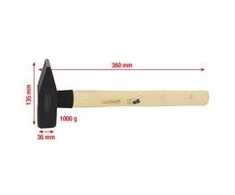 Plaktukas KS Tools; 1000 g; 360 mm