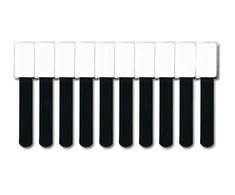 LABEL THE CABLE Mini Velcro Ties 10-piece Set - juodos spalvos