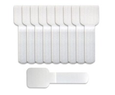 LABEL THE CABLE Wall Velcro Cable Holder 10-Piece Set – baltos spalvos