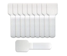 LABEL THE CABLE Wall Velcro Cable Holder 10-Piece Set – baltos spalvos