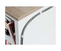 LABEL THE CABLE Wall Velcro Cable Holder 10-Piece Set – baltos spalvos
