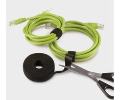 Label The Cable PAŽYMĖKITE THE CABLE PRO Roll Dual Velcro ritinėlis 25m - juodas