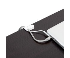RAM LABEL THE CABLE PRO Wall Velcro Cable Holder 50 Piece Set – baltos spalvos