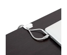 RAM LABEL THE CABLE PRO Wall Velcro Cable Holder 50 Piece Set – baltos spalvos