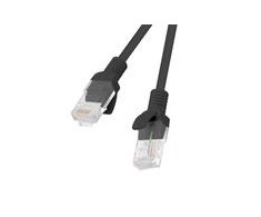 LANBERG PCU5-20CC-0100-BK Patchcord RJ45 kat. 5e UTP 1m kabelis 10 pak