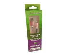 USB laidas LC-Power USB-A - Žaibas 1 m Multicolor (31331D)