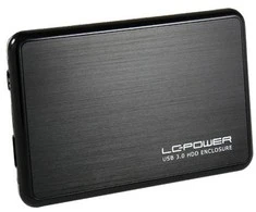 6 cm SATA USB3 LC-Power Alu juoda