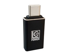 Adapteris USB LC-Power USB-C - USB Juodas (LC-ADA-U31C)