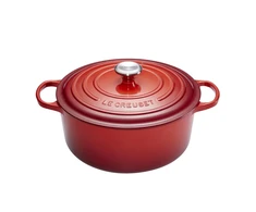 Virtuvės Indai - Le Creuset Signature Keptuvė 26cm Apvalaus Ketaus Vyšninės Raudonos Spalvos