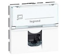 Legrand Vieno kompiuterio lizdas RJ45 cat.6A STP 2-mode balta (076576)