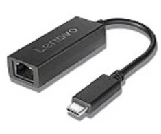 Lenovo GX90M41965 kabelių sąsaja / invertavimo adapteris USB-C RJ-45 Juoda