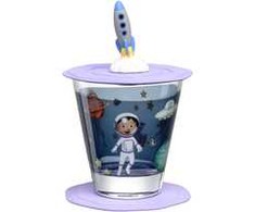 Leonardo Szklanka su pokrywą i spodkiem 215ml kosmos BAMBINI AVVENTURA -