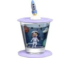 Leonardo Szklanka su pokrywą i spodkiem 215ml kosmos BAMBINI AVVENTURA -