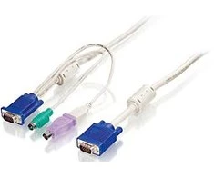 Level One LevelOne ACC-2103 KVM kabelis 5 m Balta