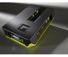 Level One LevelOne KVM jungiklis LevelOne 2x USB KVM-0221 su garsu - KVM-0221