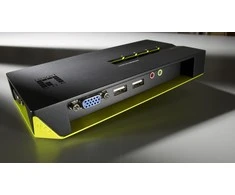 Level One Lenovo LevelOne KVM-0421 KVM jungiklis juodas, žalias