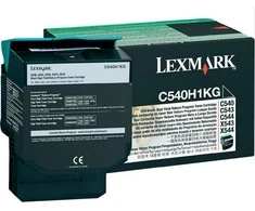 Lexmark C540H1KG Cartridge, Juodas, 2500 pages
