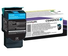 Lexmark C544, X544 žalsvai mėlyna ypač didelio našumo grąžinimo programa Tonerio kasetės kasetė, žalsvai mėlyna, 4000 puslapių