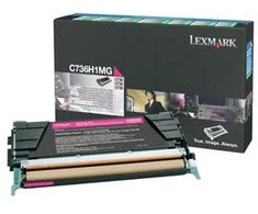 Lexmark C736H1MG kasetė, purpurinė, 10 000 puslapių