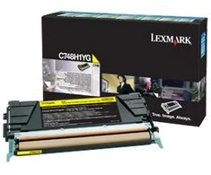 Lexmark HC (C748H1YG) Return, geltona kasetė