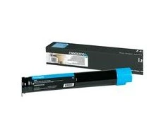 Lexmark C950X2CG | C950 Cyan Extra High Yield Tonerio Cartridge | Kasetė | Žydra spalva