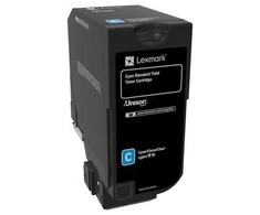 Lexmark CS72x žalsvai mėlyna standartinė našumo dažų kasetė | Lexmark 74C0S20 | CS720 žalsvai mėlynos spalvos standartinio našumo dažų kasetė | Kasetė | Žydra spalva