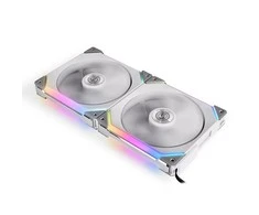 Lian Li UNI FAN SL140 ARGB PWM ventiliatorius, 2 pak. + valdiklis - 140mm, balta