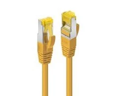 Tinklo Kabelis - LINDY RJ45 S/FTP LSZH Tinklo Kabelis, Cat.6A Kištukas, Cat.7 Neapdirbtas Kabelis, 0.3 m, Geltonas