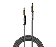 Lindy Garso Kabelis - Cromo Line 3.5mm M/M 0.5m Varis Auksu Padengtas