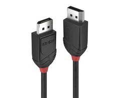 DisplayPort Kabelis - LINDY Juodas Line DisplayPort 1.2 Kabelis, M/M, 1.5 m, Juodas