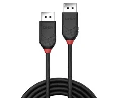 DisplayPort Kabelis - LINDY Juodas Line DisplayPort 1.2 Kabelis, M/M, 1.5 m, Juodas