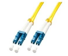 Pluoštinis Kabelis - LINDY LC/LC Pluošto Optinis Kabelis 9/125µm, Vieno Modo OS2 LS0H, 15m, Geltonas