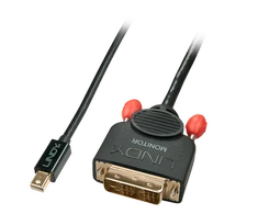 Lindy Adapteris - Mini DisplayPort į DVI 1m 1920x1200@60Hz Nikelio Danga