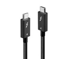 Thunderbolt Laidas - LINDY Thunderbolt 4 Laidas, 40Gbps, 100W PD, 1 m, Juodas