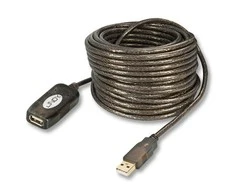 USB Prailginimo Laidas - LINDY SB 2.0 Aktyvus Prailginimo Laidas, M/F, 480 Mbps, 20 m, Pilkas