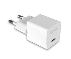 Įkroviklis - LINDY USB Type C GaN Įkroviklis, 20W, Baltas