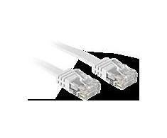 Tinklo Kabelis - LINDY Cat.6 U/UTP Plokščias Tinklo Kabelis, RJ45, M/M, 250MHz, 32AWG, 2 m, Baltas