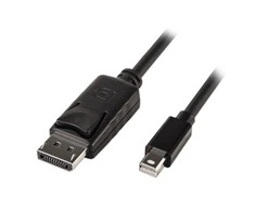DisplayPort Kabelis - LINDY Mini DP į DP Kabelis, 2 m, Juodas