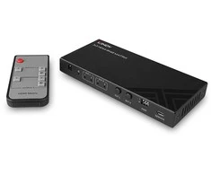 AV Jungiklis - LINDY 2x2 HDMI 8K60 Matrix Sujungimas ir Perjungimas, HDMI 2.1, 40Gbps Pralaidumas, Juodas
