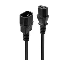 Maitinimo Prailginimo Laidas - LINDY C14 į C13 Maitinimo Prailginimo Laidas, 1 m, Juodas